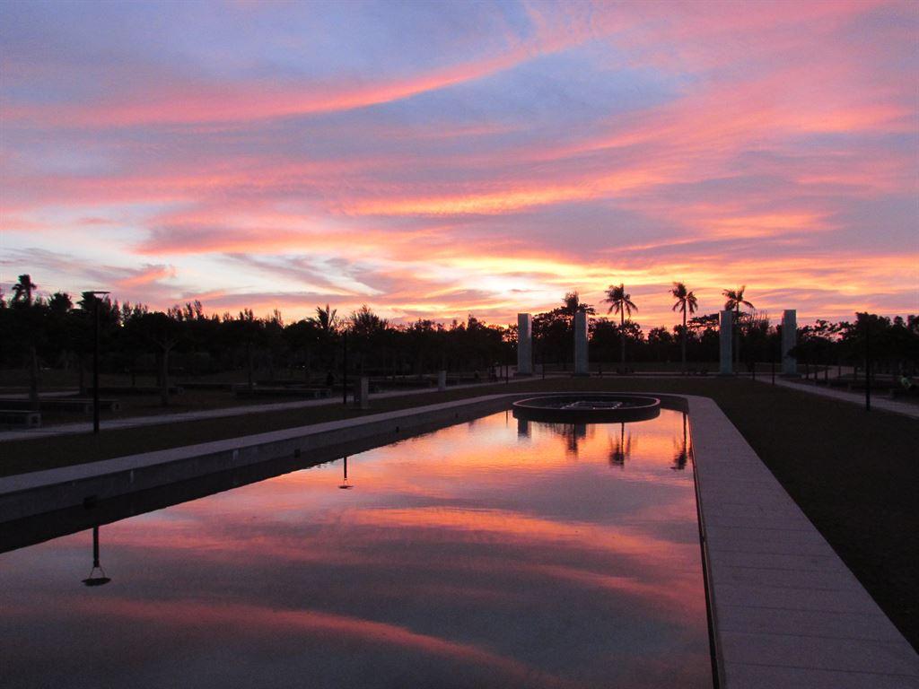 sunset&ponds